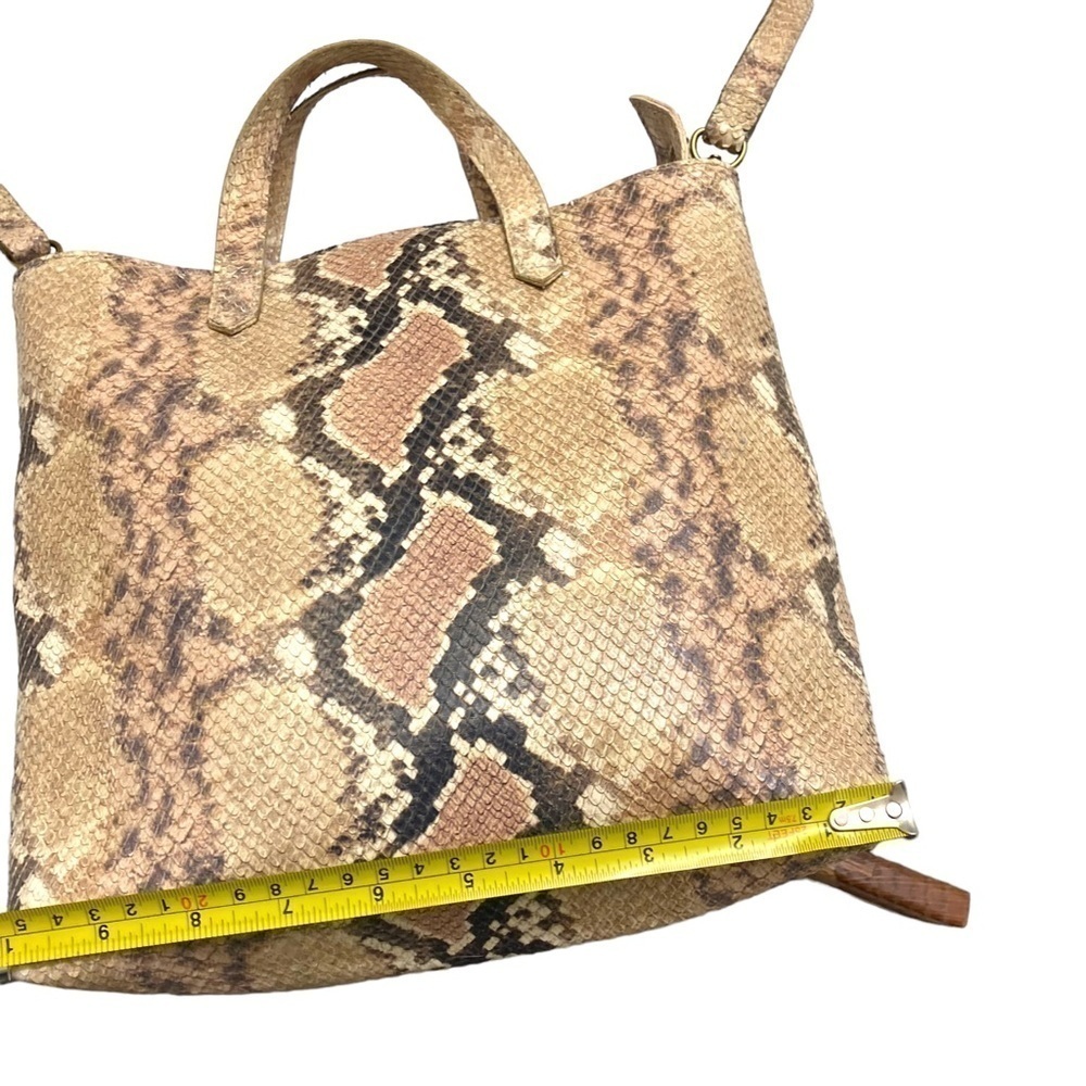 Madewell python snake embossed transporter two wa… - image 4